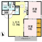 ウエストスクエア Bの間取り画像
