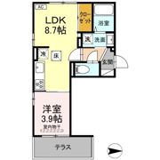 D-ROOM中楯A A棟の間取り画像