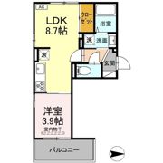 D-ROOM中楯A A棟の間取り画像