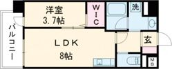 ラ・シック菊池Ⅱの間取り画像