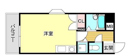 クレアトール百道の間取り画像