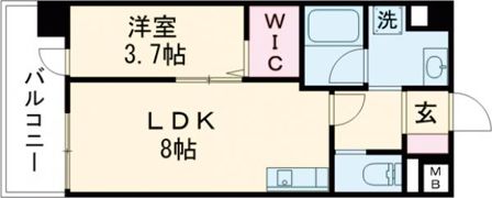 ラ・シック菊池Ⅱの間取り画像