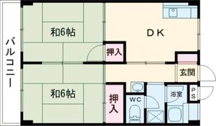 コーポ城崎の間取り画像