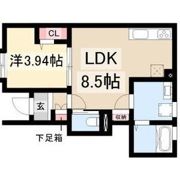 リーブルファイン日比津町2号棟の間取り画像