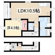 リーブルファイン日比津町2号棟の間取り画像