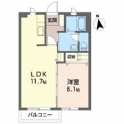 シャーメゾン桜屋敷の間取り画像