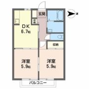 ウィスタリア東通の間取り画像
