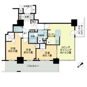 プラウドタワー平井の間取り画像