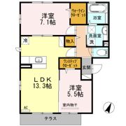 ファミール タカゼン E棟の間取り画像