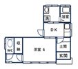 川戸平屋戸建の間取り画像