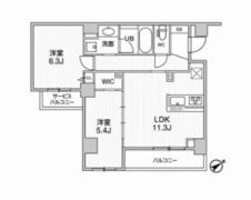 ﾘﾃﾗｽ三軒茶屋ｻｳｽの間取り画像