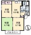 ヴィラ坂本の間取り画像
