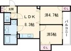 ピレーネ北条Ⅱの間取り画像