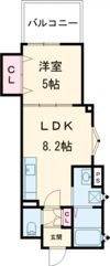 ピレーネ北条Ⅱの間取り画像