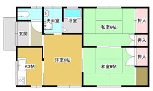 兒玉貸家の間取り画像