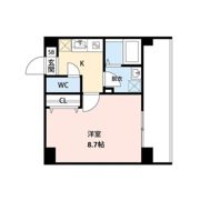 CUES(キューズ)東万代の間取り画像