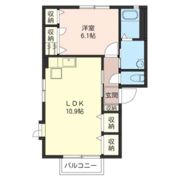 コーポキシュウ第2の間取り画像