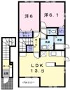 クラール安東Bの間取り画像