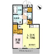 D-room五福の間取り画像