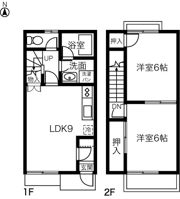 DUPLEX 国王100Bの間取り画像