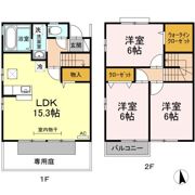 T’sスクエア B棟の間取り画像