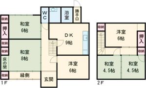 星川戸建の間取り画像