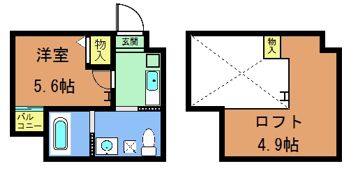 ロフティ四条大宮の間取り画像