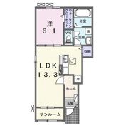 小張プレイスⅠの間取り画像