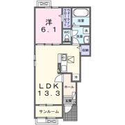 小張プレイスⅡの間取り画像
