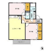 ウィルモア Bの間取り画像