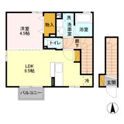 ヴェルドミール・ドゥ Aの間取り画像