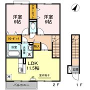 ローズコートAOIの間取り画像
