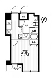 ﾌﾞﾗﾝｾ森下の間取り画像