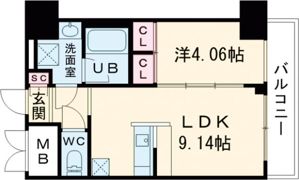 プレジオ永和EUROの間取り画像
