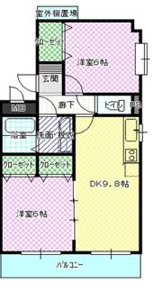 ココガーデンの間取り画像