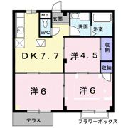レピュートおんつかⅢの間取り画像