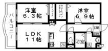 セントラルストークの間取り画像