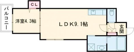 F asecia Propus（エフ アソシア プロプス）の間取り画像
