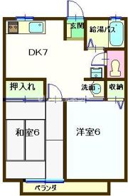 スリースター竹山の間取り画像