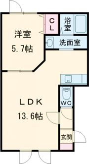 NORTH COURTⅡの間取り画像