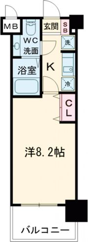 アプリーレ神戸元町の間取り画像