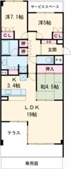 パークタワー新神戸の間取り画像