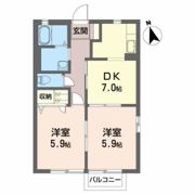 サニーハイツ西原の間取り画像