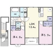 グラース 下府 Ⅱの間取り画像