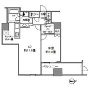カスタリアタワー品川シーサイドの間取り画像