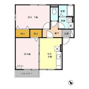 ヴィル グリシーヌ A/Bの間取り画像