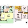 岐阜市守口町貸家の間取り画像