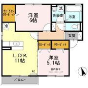 クレールMの間取り画像