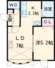 ルート医大前Bの間取り画像
