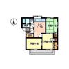 赤城町コーポの間取り画像